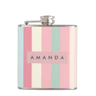 Cantil Listras Pastel Minimalistas Personalizadas