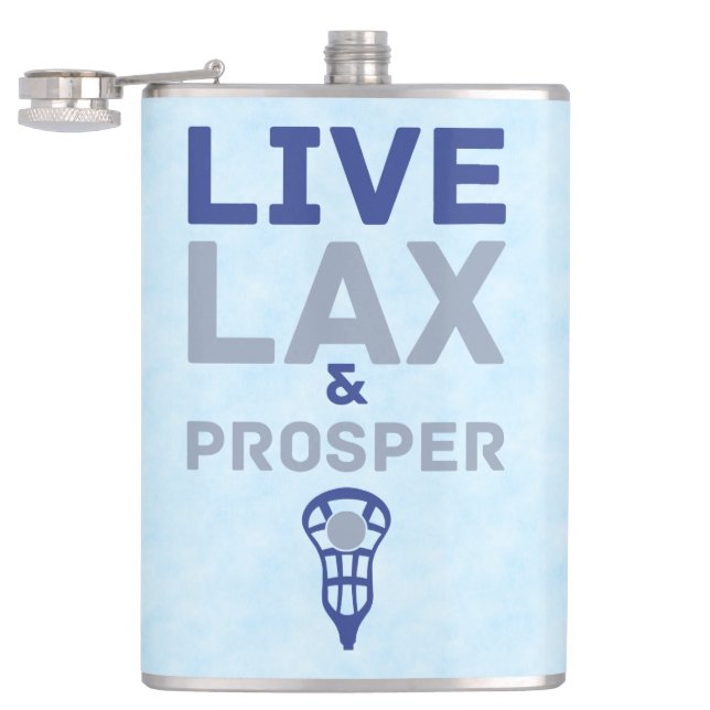 Cantil Live LAX e Prosper Lacrosse Flask (Aberto)