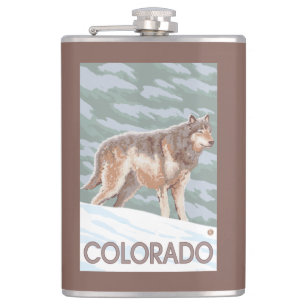 Cantil Lobo cinzento StandingColorado