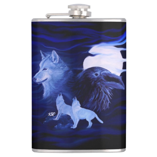 Cantil Lobos e Raven com lua de cheio (Frente)