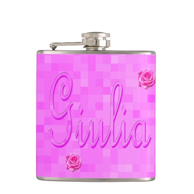 Cantil Logotipo Do Nome Giulia A Rosa, (Frente)