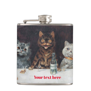 Cantil Louis Wain Vinyl Wrapped Flask