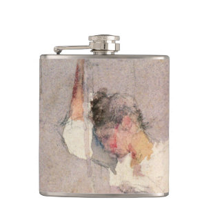 Cantil Louise, uma menina bretão (w/c no papel)