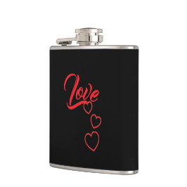Cantil Love Vinyl Wrapped Flask