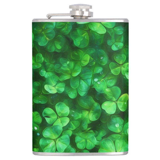 Cantil Lucky Celtic Irish Green Shamrocks (Frente)