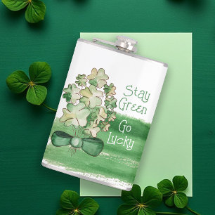 Cantil Lucky Shamrock Clover Watercolor