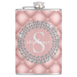 Cantil Luvas com Diamantes Brilhantes Rosa Monograma 