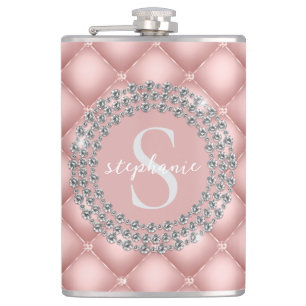 Cantil Luvas com Diamantes Brilhantes Rosa Monograma 