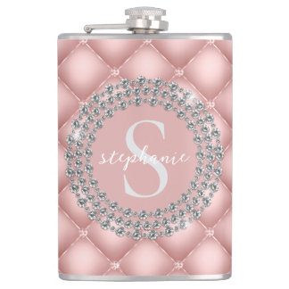Cantil Luvas com Diamantes Brilhantes Rosa Monograma 