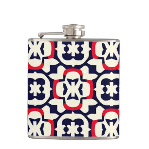 Cantil Luxo Vermelho Branco e Azul