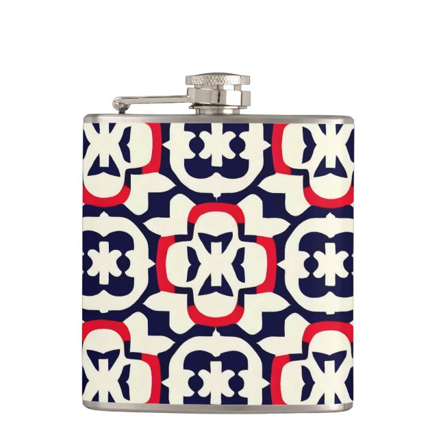 Cantil Luxo Vermelho Branco e Azul (Frente)