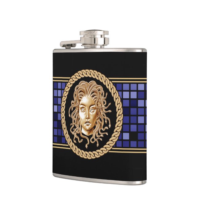 Cantil Luxury Medusa Silver Flask (Esquerda)
