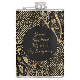 Cantil Luxury, Valentine's Day,Black Gold Florals ,Pixel 