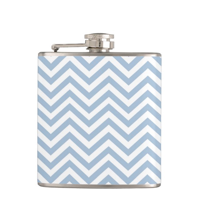 Cantil Luz - Grunge azul Chevron Textured (Frente)