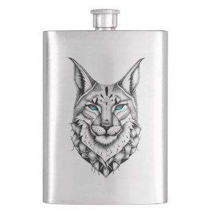 Cantil Lynx Wild Animal Nature Illustration Art Tatuagem