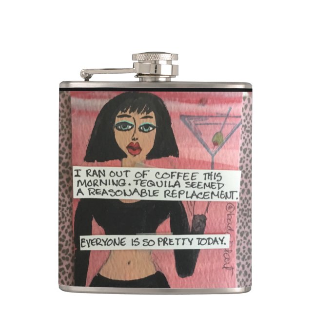 Cantil MÁ MENINA FLASK-Tequila (Frente)