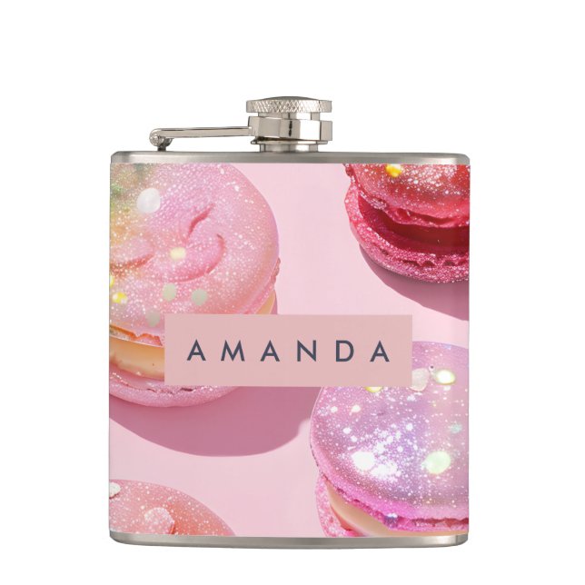 Cantil Macaron Pastel Caprichoso Personalizado Brilho (Frente)