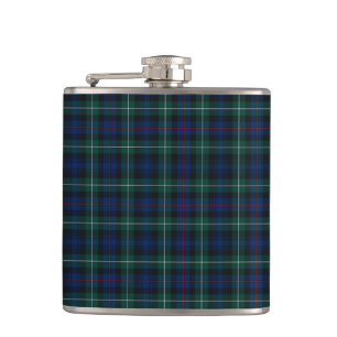 Cantil Mackenzie Clan Tartan Marinho Azul e Xadrez Verde