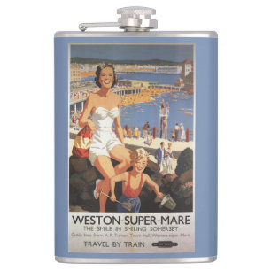 Cantil Mãe & filho no poster da estrada de ferro da prai