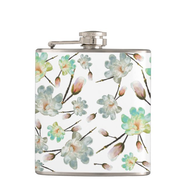 Cantil Magnolia Pattern Flask (Frente)