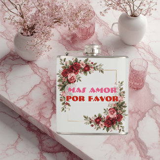 Cantil Mais Amor Por Favor Quadro de Rosa