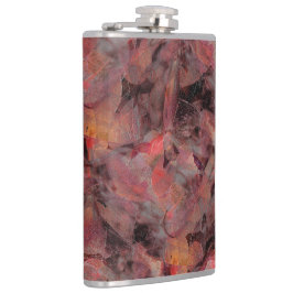 Cantil Manchas em tons vermelhos sobre fundo cinzento de 