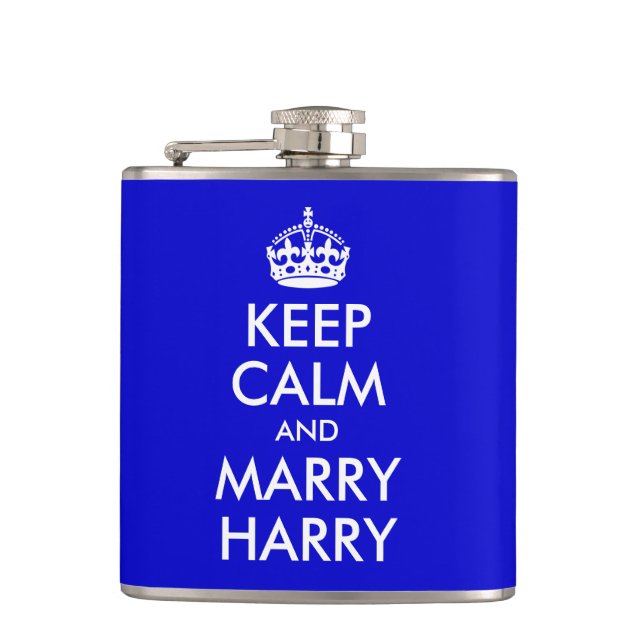 Cantil Mantenha a Calma Azul e Branco e Case com o Harry (Frente)
