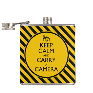 Cantil Mantenha calma e Carregar uma câmera