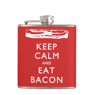 Cantil MANTENHA CALMO e coma o bacon
