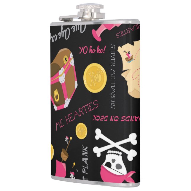 Cantil Mantenha ou crie seu próprio Flask, 6 oz. Frasco d (Esquerda)