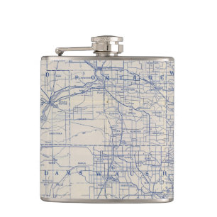 Cantil Mapa de estradas 2 da bicicleta de Wisconsin