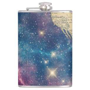 Cantil Mapa do Mundo Celestial de Roxo Vintage (6)