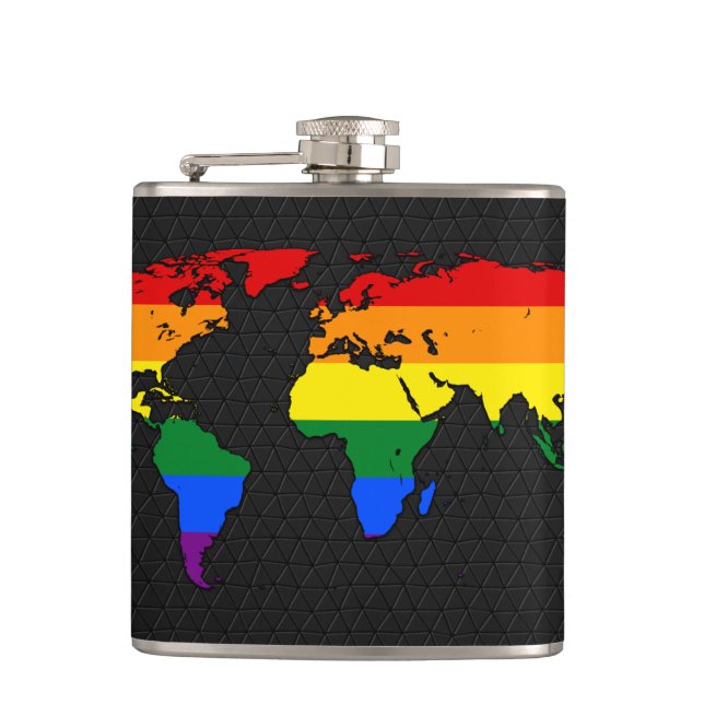 Cantil Mapa do mundo do orgulho LGBT (Frente)