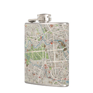 Cantil Mapa do vintage de Berlim Alemanha (1905)