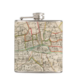 Cantil Mapa do vintage de Paris (1678)