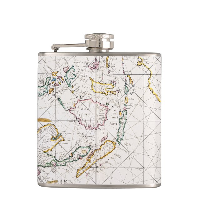 CANTIL MAPA: ÍNDIAS DO LESTE, 1670 (Frente)