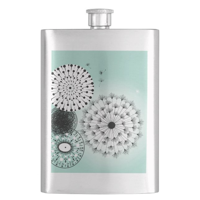 Cantil Maravilhoso Dandelions Blue Flask (Frente)