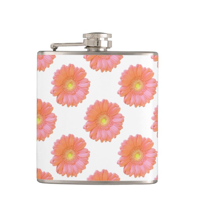 Cantil Margarida de gerbera laranja (Frente)