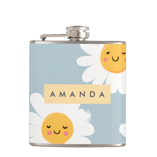 Cantil Margarida de Sorriso de Pastel Cute Personalizado (Frente)