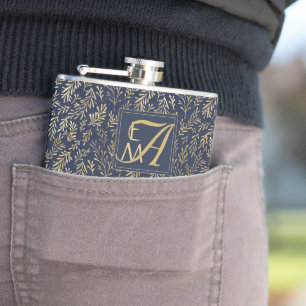 Cantil Marinho Azul Dourado Recém-Semanas Decoração do