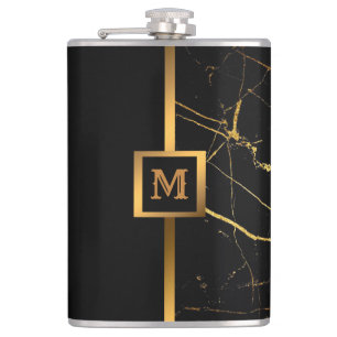 Cantil Mármore Dourado Preto Moderno e Elegante do Luxo