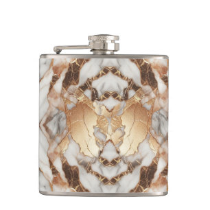 Cantil Mármore Tendência Luxuoso Dourado Rosa Glam