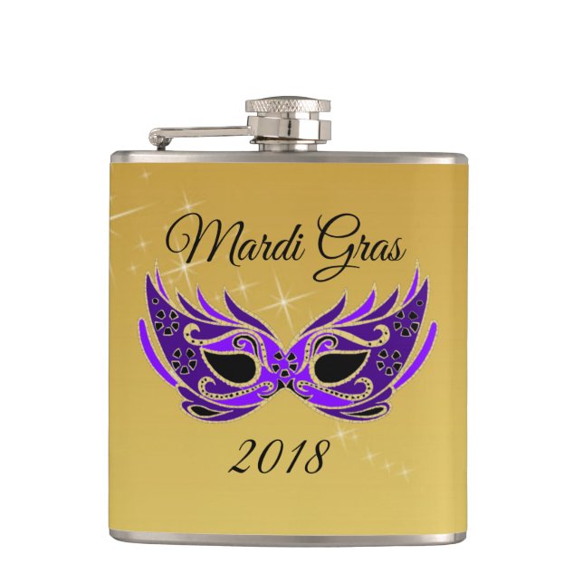 Cantil Máscara Mardi Gras 2018 sobre a Dourada (Frente)