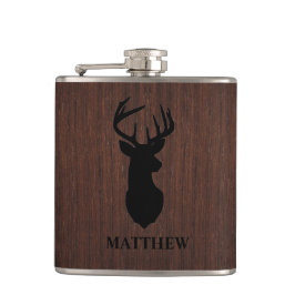 Cantil Masculine Hunter Buck Deer Design Name Monograma