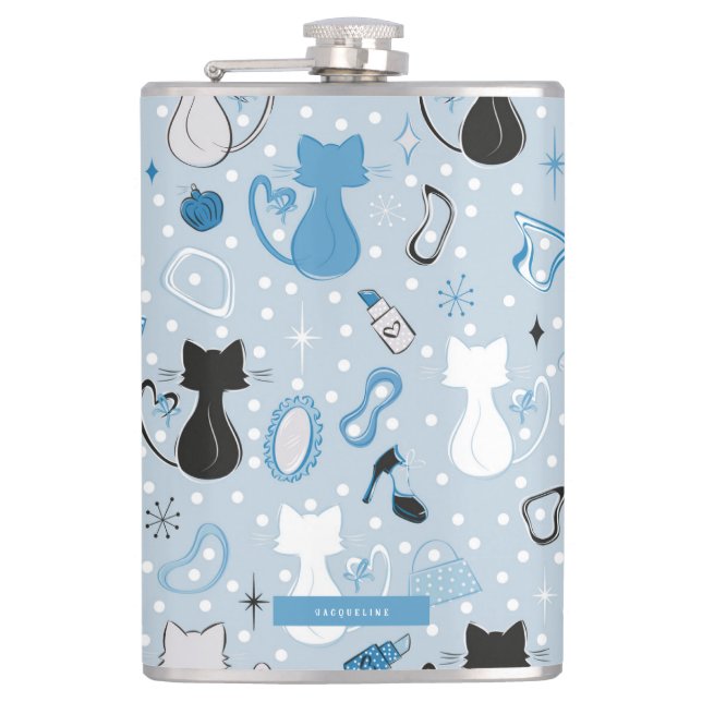 Cantil Meio século Blue Heart Cats (Frente)