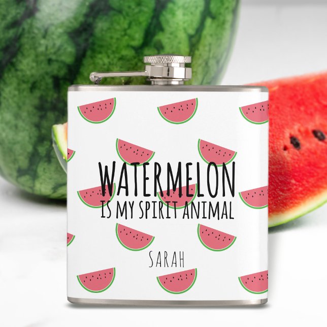 Cantil Melancia Engraçada É O Meu Espírito Animal Summer  (Feel the chill of your "watermelon juice" wherever you go this summer. Just add your name)