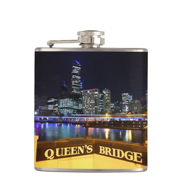 Cantil Melbourne Austrália CDB Luzes sobre a Ponte da Rai (Frente)