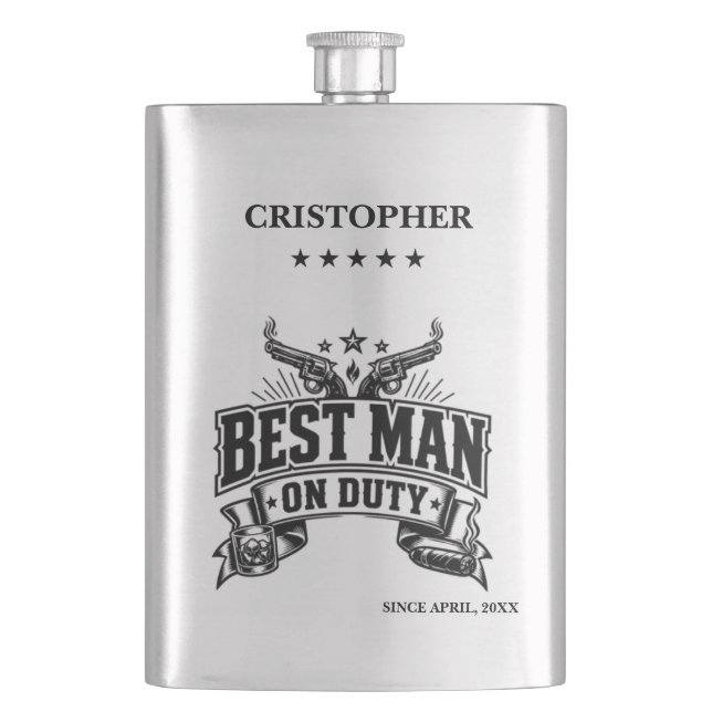 Cantil Melhor Homem de Serviço Personalizado (Frente)