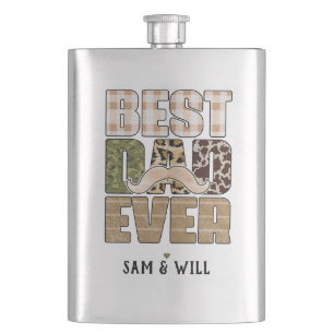 Cantil Melhor Pai Nunca   Cute   Frasco de padrão verific