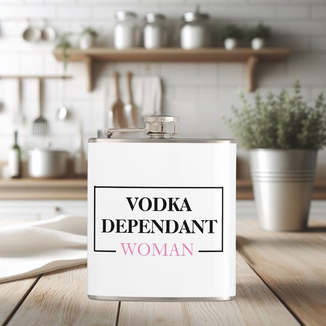 Cantil Mencionada Moderna Dependente de Vodka Rosa Engraç (Criador carregado)